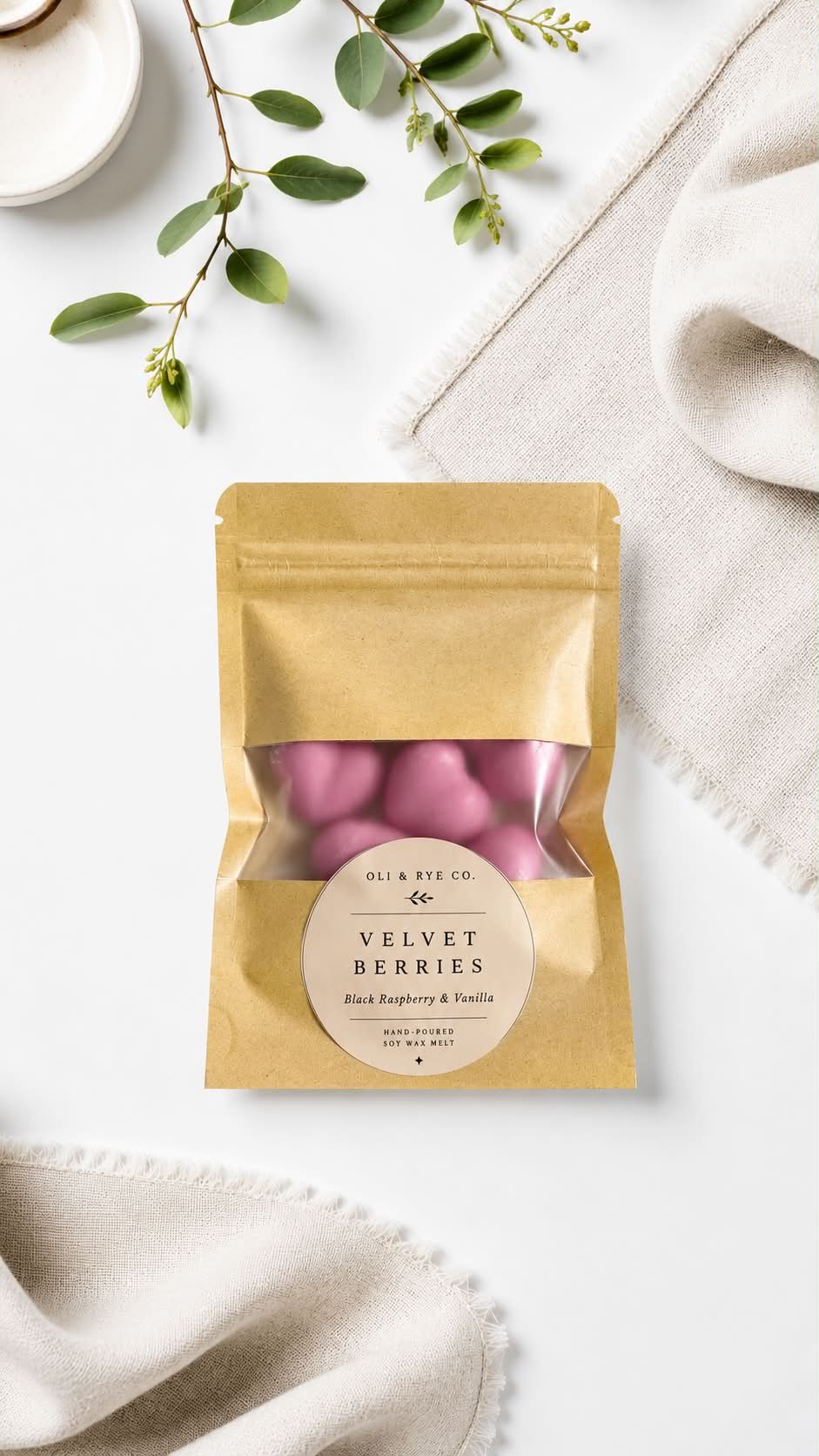 Velvet Berries Heart melts