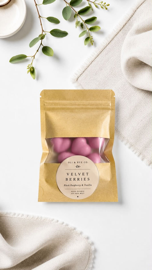 Velvet Berries Heart melts