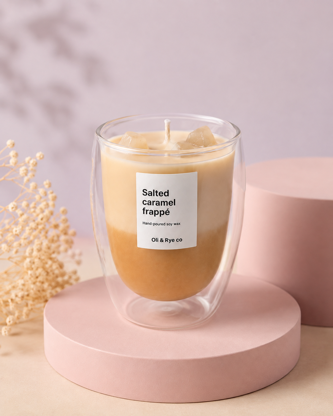 Salted caramel frappé